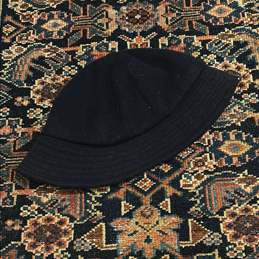 Vintage LL Bean navy wool bucket hat